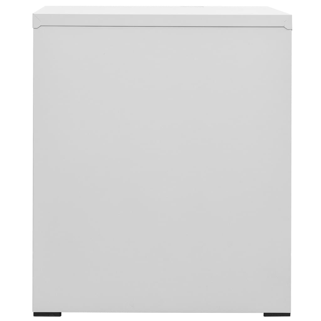 Filing Cabinet Light Grey 46X62X72.5 Cm Steel