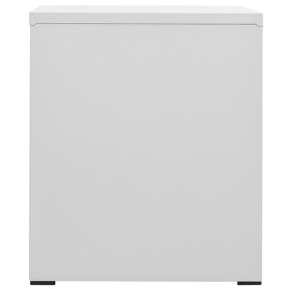 Filing Cabinet Light Grey 46X62X72.5 Cm Steel