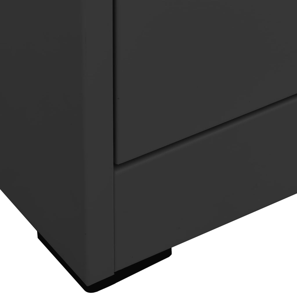 Filing Cabinet Anthracite 46X62X72.5 Cm Steel