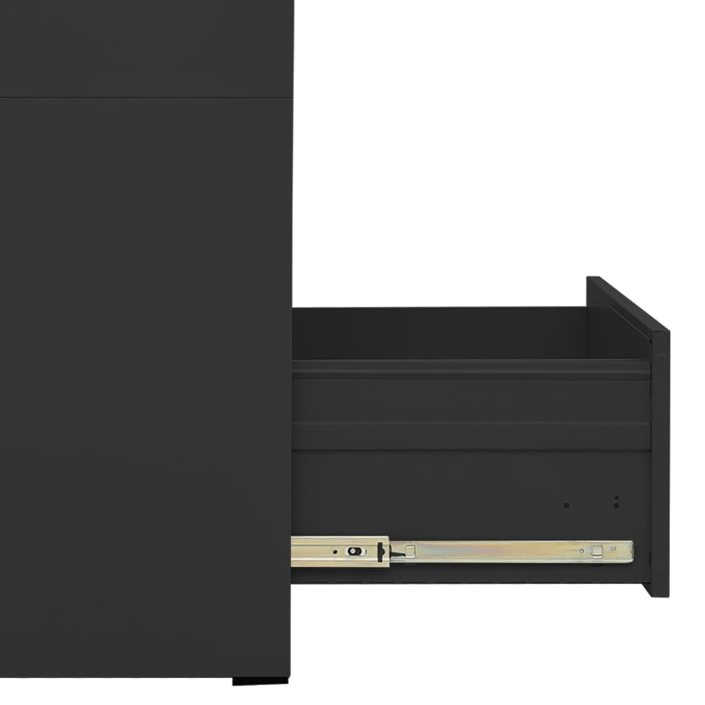 Filing Cabinet Anthracite 46X62X72.5 Cm Steel