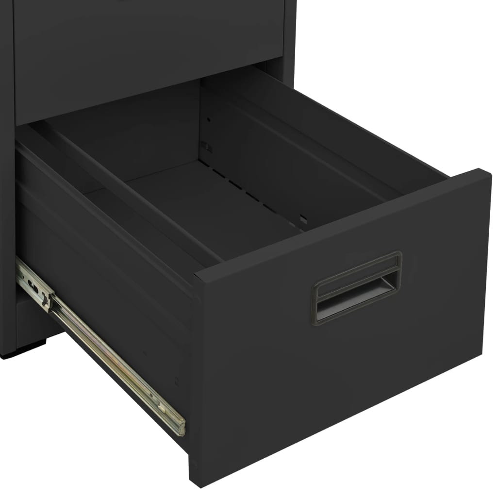 Filing Cabinet Anthracite 46X62X72.5 Cm Steel