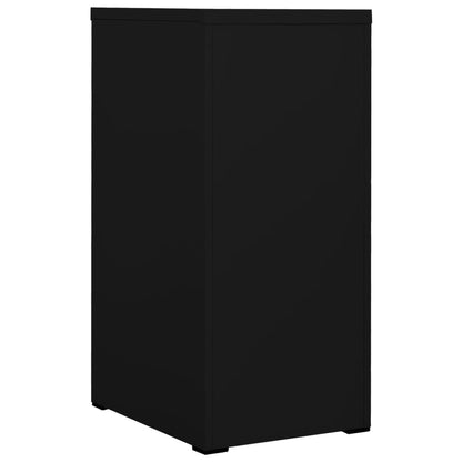 Filing Cabinet Black 46X62X102.5 Cm Steel