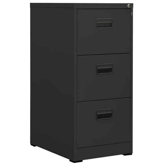 Filing Cabinet Anthracite 46X62X102.5 Cm Steel