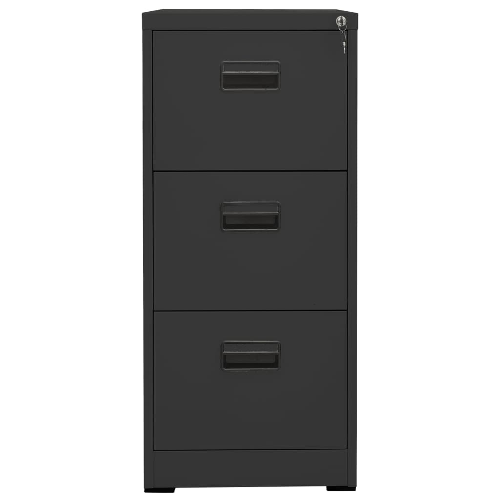 Filing Cabinet Anthracite 46X62X102.5 Cm Steel