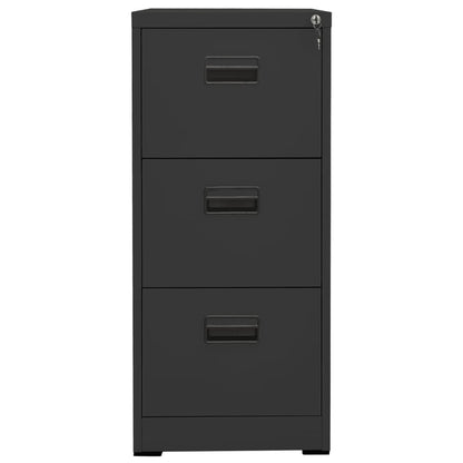 Filing Cabinet Anthracite 46X62X102.5 Cm Steel