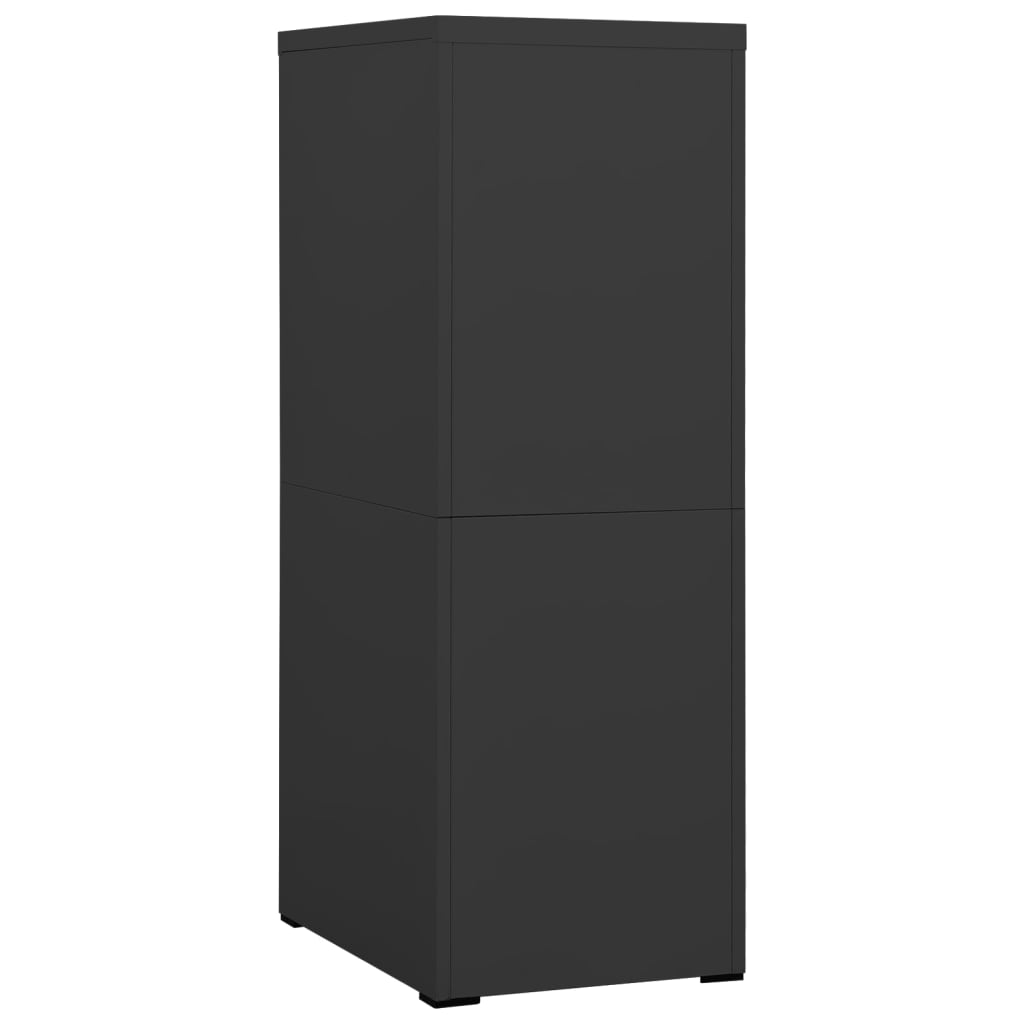 Filing Cabinet Anthracite 46X62X133 Cm Steel