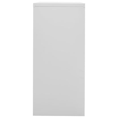 Filing Cabinet Light Grey 90X46X103 Cm Steel