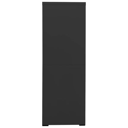 Filing Cabinet Anthracite 90X46X134 Cm Steel