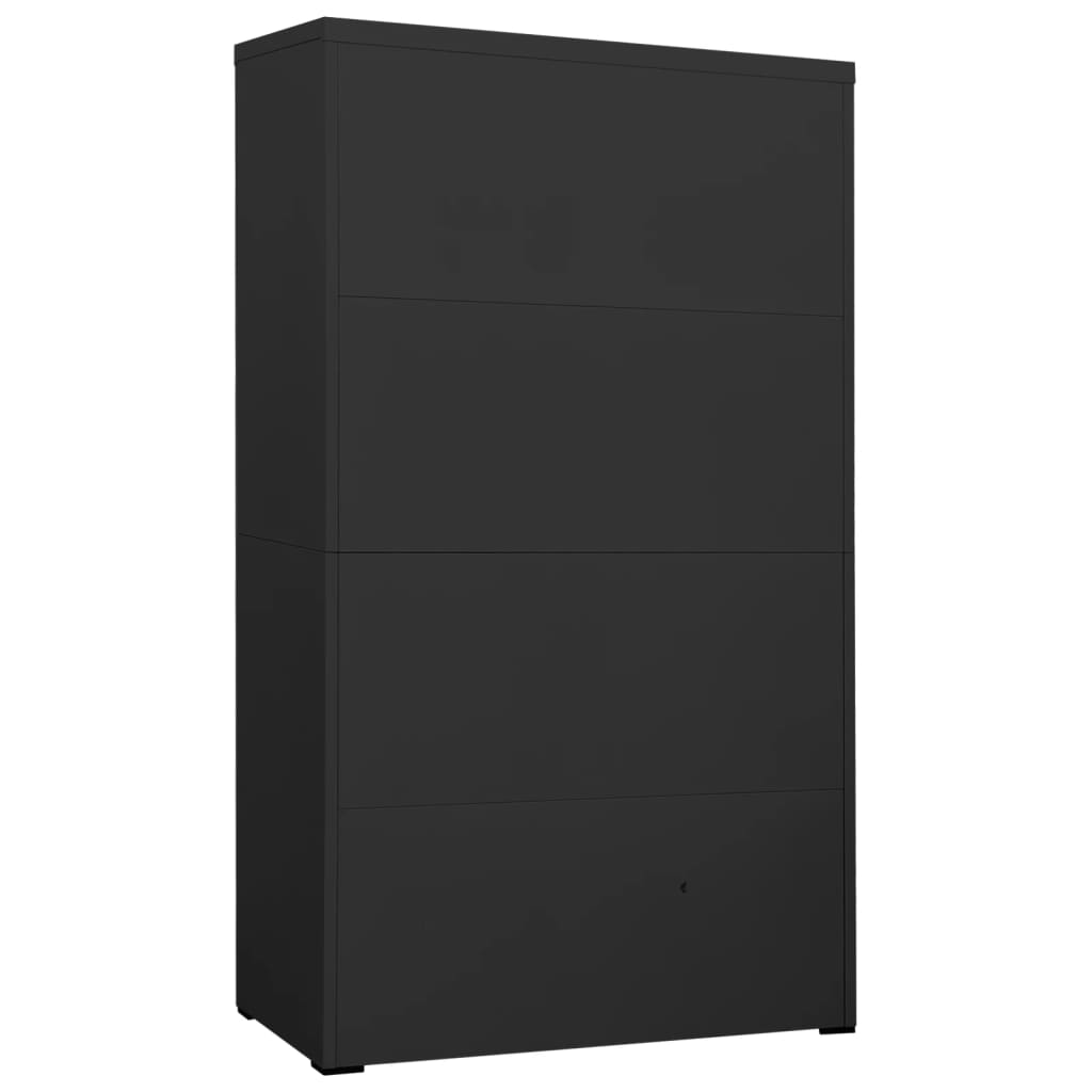 Filing Cabinet Anthracite 90X46X164 Cm Steel