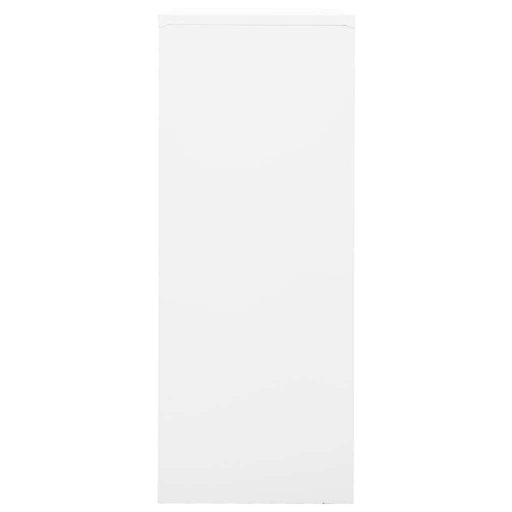 Office Cabinet White 90X40X102 Cm Steel