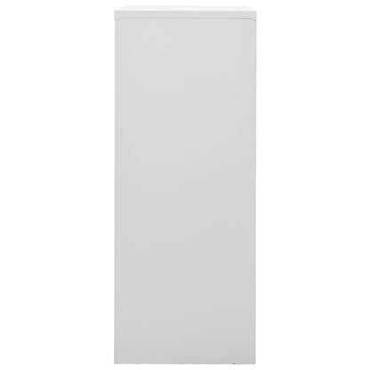 Office Cabinet Light Grey 90X40X102 Cm Steel