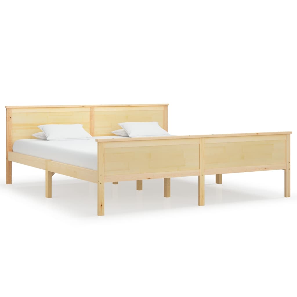 Bed Frame Solid Wood Pine 180X200 Cm Super King