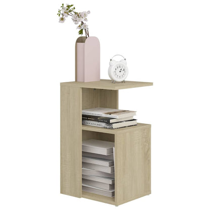 Side Table Sonoma Oak 36X30X56 Cm Engineered Wood