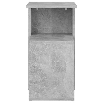 Side Table Concrete Grey 36X30X56 Cm Engineered Wood