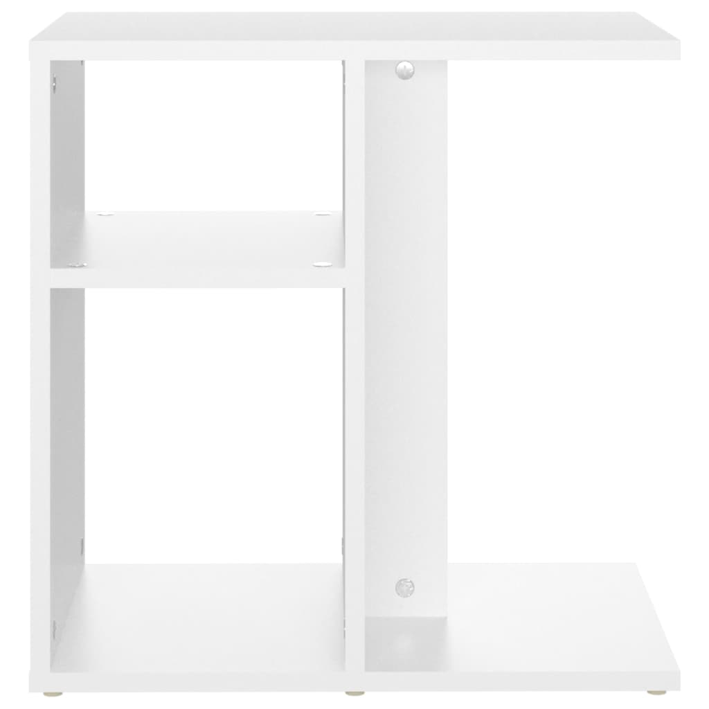 Side Table White 50X30X50 Cm Engineered Wood