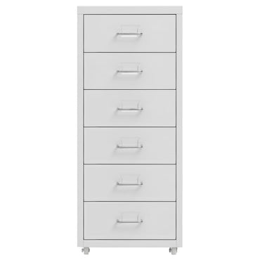 Mobile File Cabinet Grey 28X41X69 Cm Metal