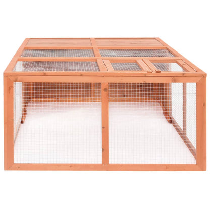 Garden Animal Cage 150X100X50 Cm Solid Firwood