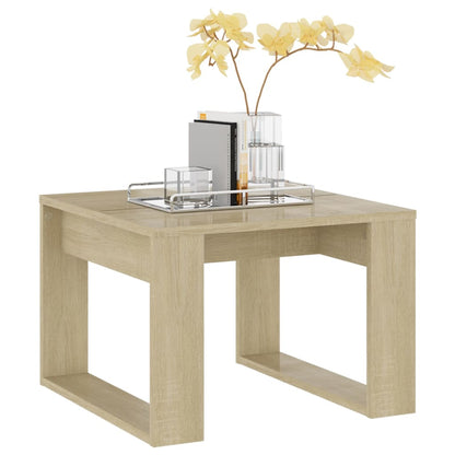 Side Table Sonoma Oak 50X50X35 Cm Engineered Wood