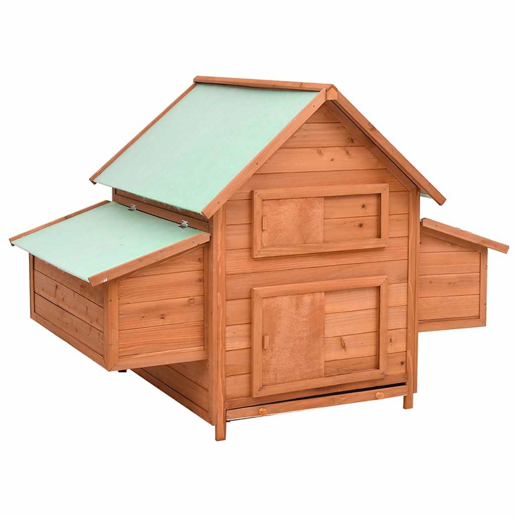 Chicken Coop 150X96X110 Cm Solid Firwood