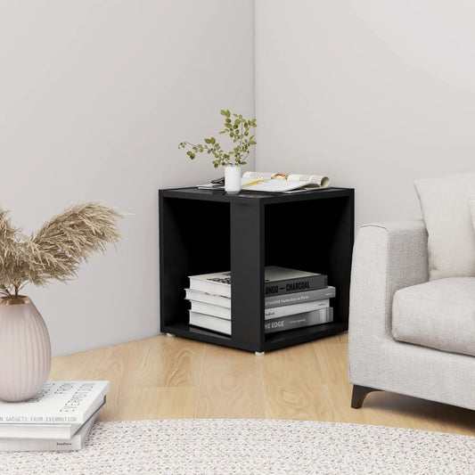 Side Table Black 33X33X34.5 Cm Engineered Wood