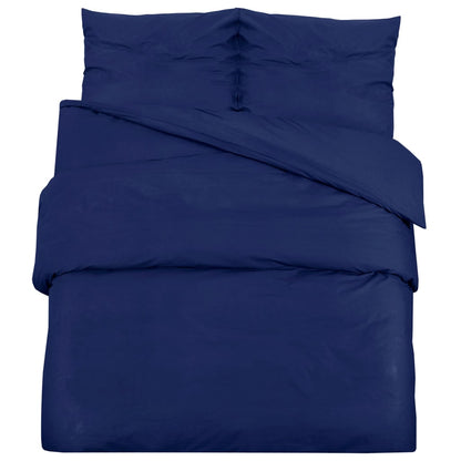 Duvet Cover Set Navy Blue 200X220 Cm Light-Weight Microfiber