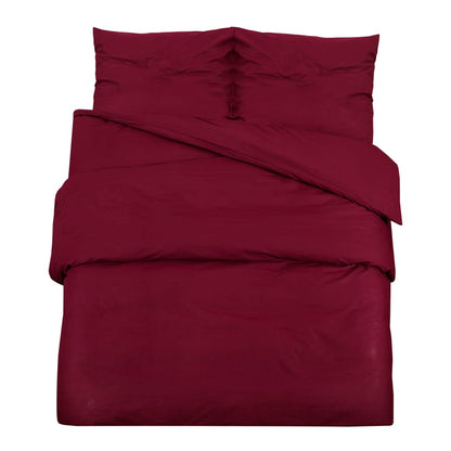 Duvet Cover Set Bordeaux 200X200 Cm Light-Weight Microfiber