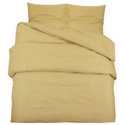 Duvet Cover Set Taupe 200X200 Cm Cotton