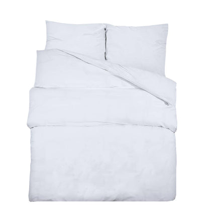 Duvet Cover Set White 135X200 Cm Cotton