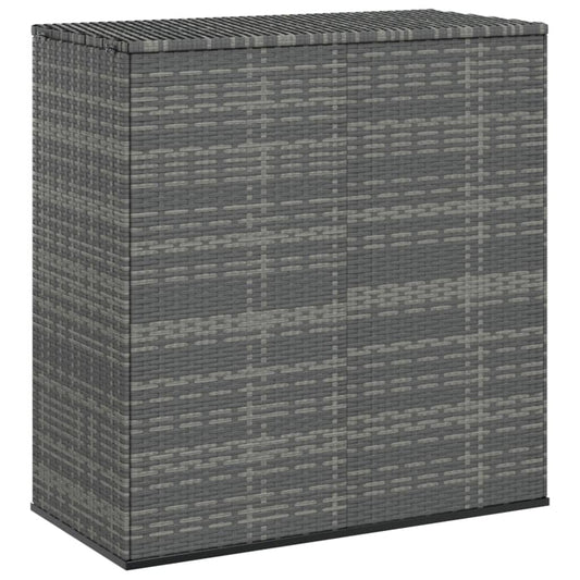 Garden Cushion Box Pe Rattan 100X49X103.5 Cm Grey