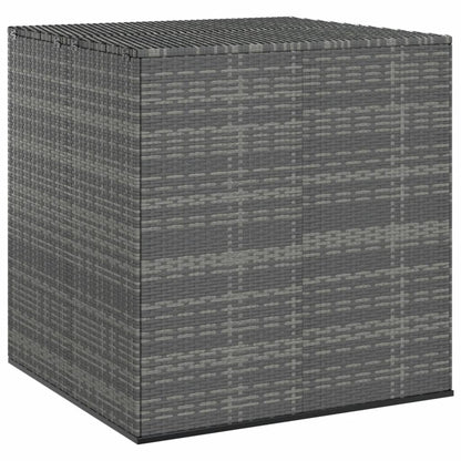 Garden Cushion Box Pe Rattan 100X97.5X104 Cm Grey