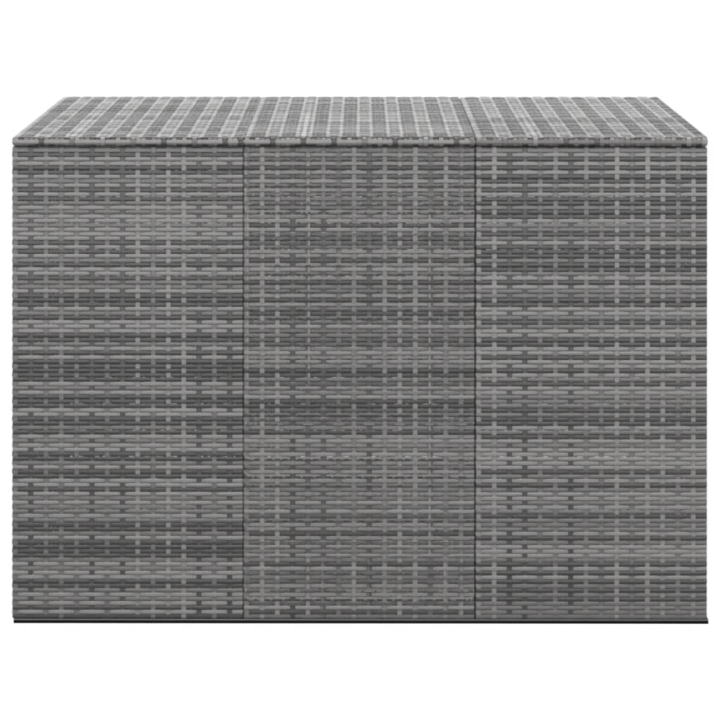 Garden Cushion Box Pe Rattan 145X100X103 Cm Grey