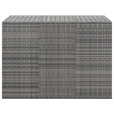 Garden Cushion Box Pe Rattan 145X100X103 Cm Grey