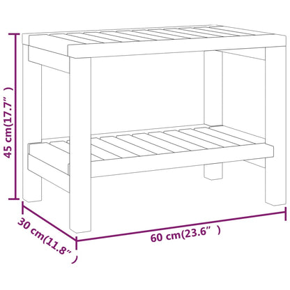 Bathroom Side Table 60X30X45 Cm Solid Wood Teak