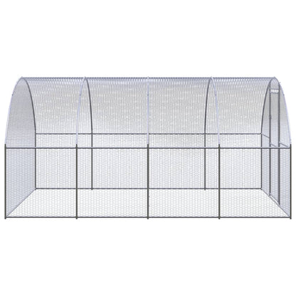 Outdoor Chicken Coop 3X4X2 M Galvanised Steel