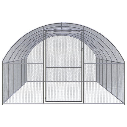 Outdoor Chicken Coop 3X6X2 M Galvanised Steel