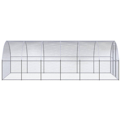 Outdoor Chicken Coop 3X6X2 M Galvanised Steel