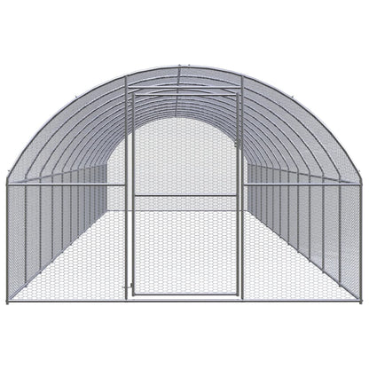 Outdoor Chicken Coop 3X12X2 M Galvanised Steel