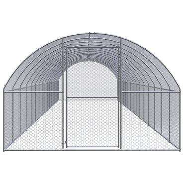 Outdoor Chicken Coop 3X16X2 M Galvanised Steel