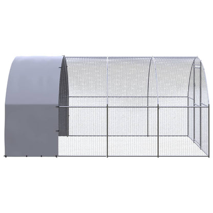 Outdoor Chicken Coop 3X4X2 M Galvanised Steel