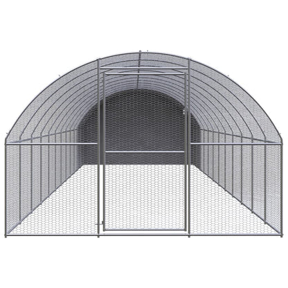 Outdoor Chicken Coop 3X12X2 M Galvanised Steel