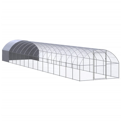 Outdoor Chicken Coop 3X16X2 M Galvanised Steel