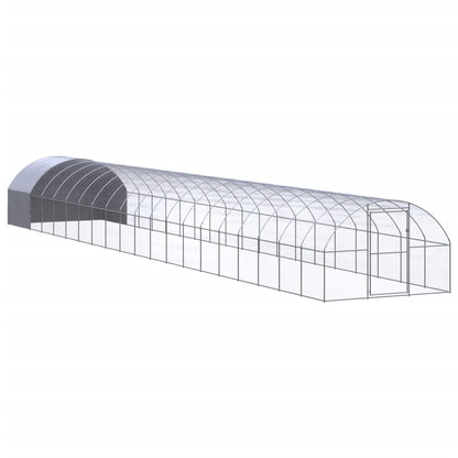 Outdoor Chicken Coop 3X20X2 M Galvanised Steel