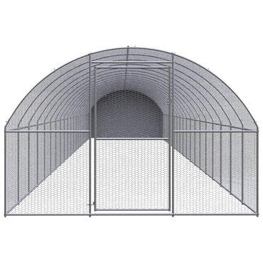 Outdoor Chicken Coop 3X20X2 M Galvanised Steel