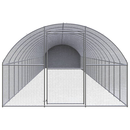 Outdoor Chicken Coop 3X20X2 M Galvanised Steel