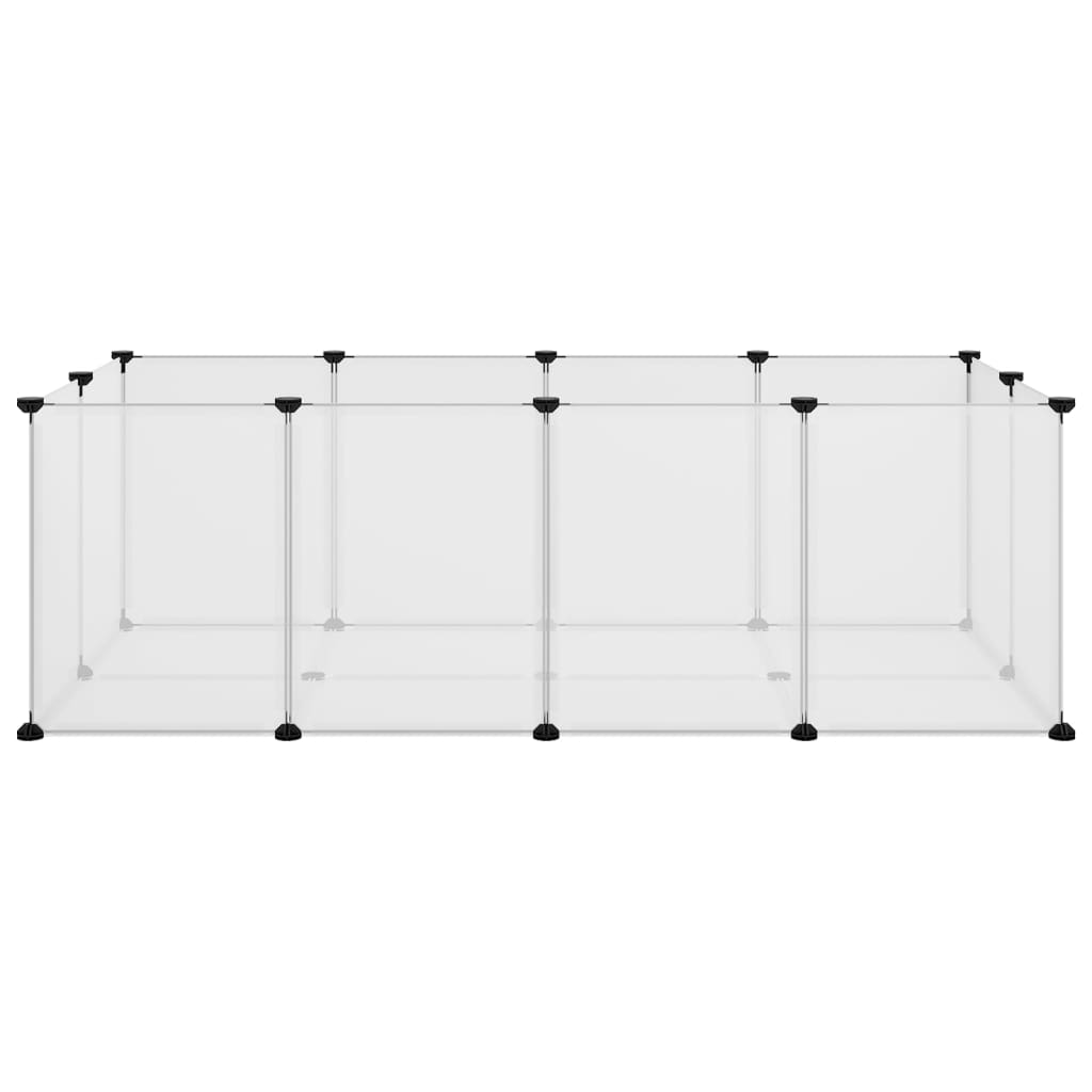 Small Animal Cage Transparent 144X74X46.5 Cm Pp And Steel