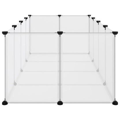 Small Animal Cage Transparent 144X74X46.5 Cm Pp And Steel