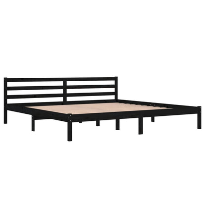 Day Bed Solid Wood Pine 200X200 Cm Super King Black