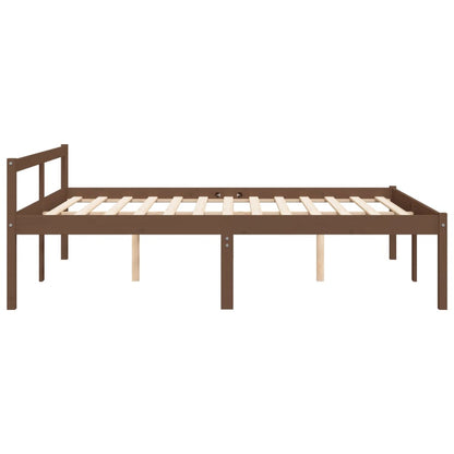 Bed Frame Honey Brown 150X200 Cm King Size Solid Wood Pine