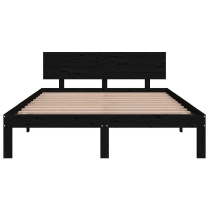 Bed Frame Without Mattress Black 150X200Cm King Size