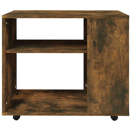 Side Table Smoked Oak 70X35X55 Cm Engineered Wood